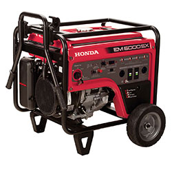 5000w 11hp electric start generator with battery