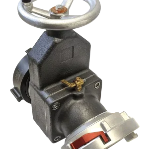 Gate valve 4" w/ 25 elbow 4" NH female swivel roc