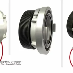 ADAPTER 6"M NPT x5" STORZ W/ CAP & CABLE