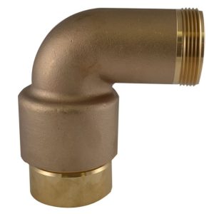 DISCHARGE ELBOW 2.5"NPT x2.5"NH BRASS