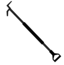 NY Hook, OAL 4',  Black Powder Coat with D-Handle