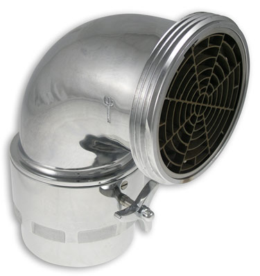 5.0" Rigid F NPT x 5.0"M NH, Chromed Brass
