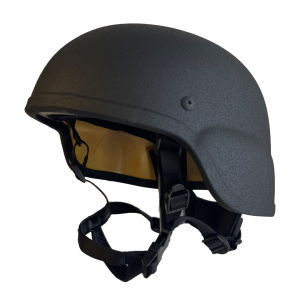 H1 ACH Ballistic Helmet Black Std Cut Ratchet H/B