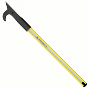 American Hook, OAL 4', HiViz Yellow Dog-Bone Pole