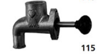115 Push/pull 2.25 hndl - panel mount